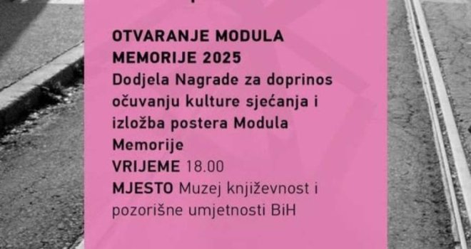 Otvaranje Modula Memorije u petak u Muzeju književnosti i pozorišne umjetnosti