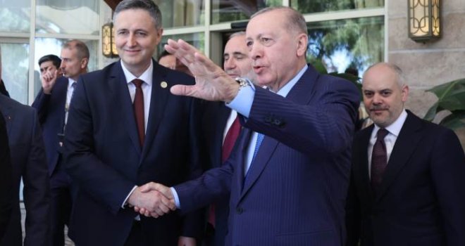 Cvijanović, Komšić i Bećirović na sastanku s Erdoganom: 'Dodik je predmet pravosuđa i s njim nema rasprave'