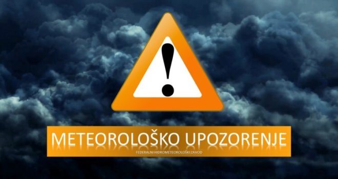 Meteorolozi izdali važno upozerenje širom BiH, vrijeme će opet biti nestabilno
