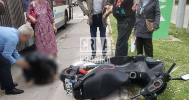 Saobraćajna nesreća u Vogošći: Motociklista udario pješakinju