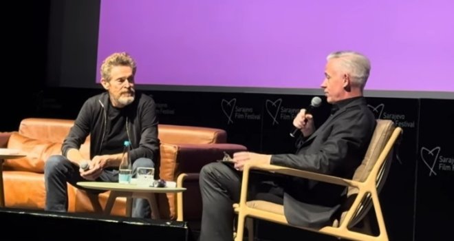 Legendarni američki glumac Willem Dafoe ponovo u Sarajevu: 'Prvi put sam ovdje došao nedugo nakon rata'