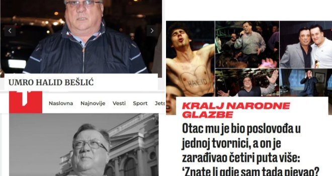 Svugdje je ostavio trag: Mediji širom regiona pišu o Halidu Bešliću i opraštaju se od njega