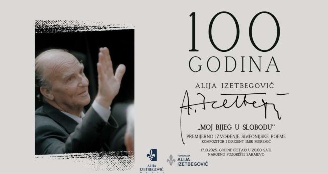 'Moj bijeg u slobodu': Simfonijska poema o životu Alije Izetbegovića povodom 100-godišnjice rođenja