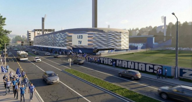 Hoće li ovaj projekat proći: Pogledajte kako bi trebala izgledati nova fasada sjeverne tribine Stadiona Grbavica