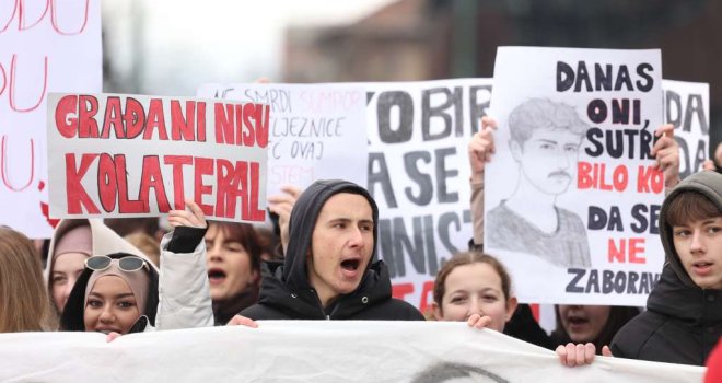 Sarajevo na nogama, mladi jasno i glasno poručili: 'Mi više šutjeti nećemo, ovaj svijet ostaje na nama' 