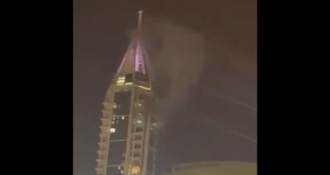 Iran ponovo raketira Dubai: Pogođeno otmjeno rezidencijalno naselje, gusti dim uzdiže se u nebo