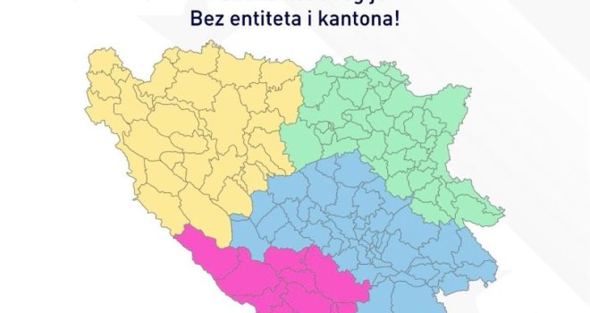 Nova karta BiH: Četiri regije, jedan predsjednik... 'Svima je jasno da postojeći sistem nije efikasan'