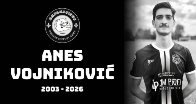Preminuo mladi fudbaler Anes Vojniković, bio je član BH Fanaticosa
