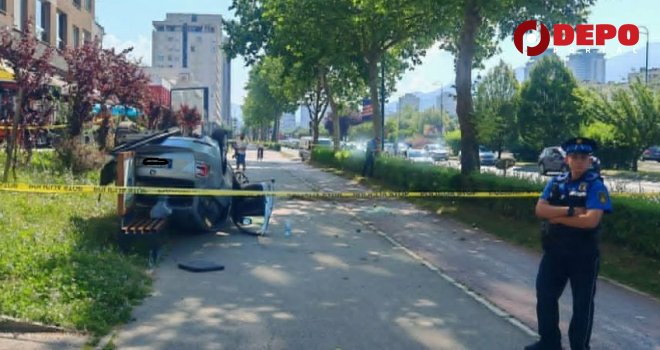 Drama na glavnoj saobraćajnici u Sarajevu: Gas do daske pa uletio na trotoar... Tri žene za dlaku izbjegle smrt!
