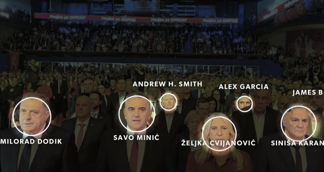 Otkrile ih fotografije: Trumpovi saradnici bili na izbornom skupu SNSD-a